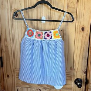 Granny Square And Stripes Tank